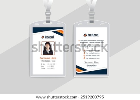 
Modern professional id card design
