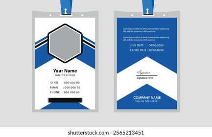 Modern and Professional ID Card Designs: Stylish Templates, Customizable Layouts, and High-Quality Graphics for Employee, Student, and Visitor Identification. Perfect for Businesses and Organizations.