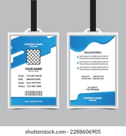 Modern and Professional ID Card Template Vector for Employees