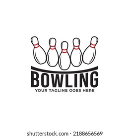 Modern Professional Isolated Sports Badge Logo - Bowling Club Association