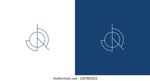 Diseño del logotipo abstracto de las iniciales JR modernas y profesionales 2