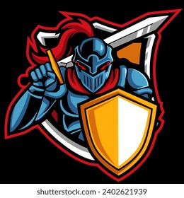 Modern professional knights logo design