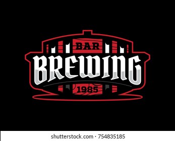 Modern professional label for a craft beer.