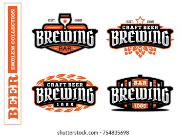 Modern professional label set for a craft beer.