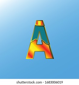 Modern and professional letter A, Letter Logo Template.luxury letter A Logo.