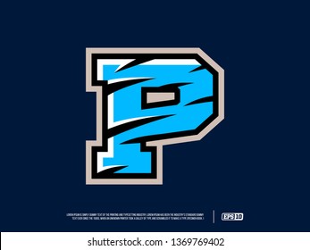 Modern professional  letter emblem for sport teams