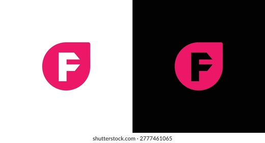 Modern and professional letter F initials logo design