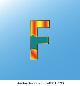 Modern and professional letter F, Letter Logo Template.luxury letter F Logo.