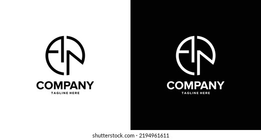 Modern and professional  letter AN initials logo design