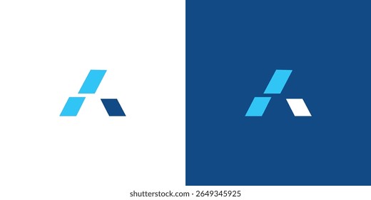 Moderno e profissional letra A iniciais logotipo design