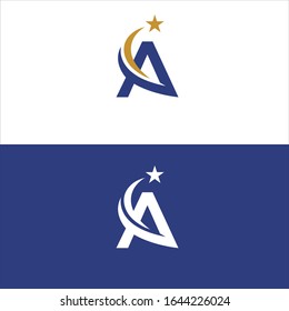 Modern Professional A  Letter Logo Design Template