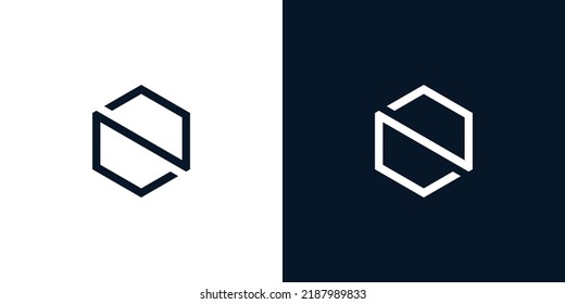Modern and professional letter N initials logo design