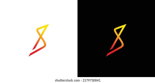 Modern and professional letter S initials infinity logo design