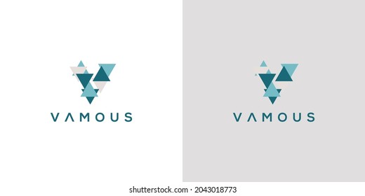 Modern and professional letter V initials logo design