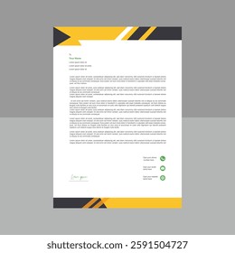 modern professional letterhead template design.