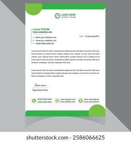 Modern and professional letterhead template, perfect for corporate branding and official documents. Fully customizable, well-organized, and print-ready for high-quality output . Thank You .