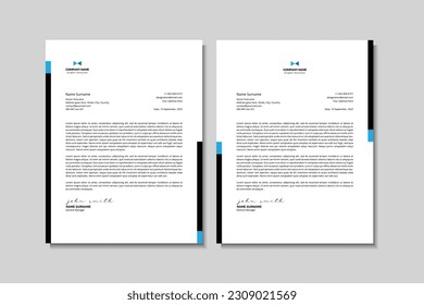 Modern Professional Letterhead Template - Variations