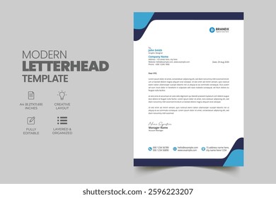 Modern Professional Letterhead Templates Creative Business Letterhead Designs for Corporate 