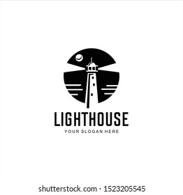 Modern professional lighthouse logo emblem . harbor logo