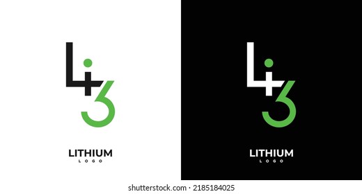 Modern and professional lithium logo design 02