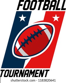 Modern professional logo for a american football tournament