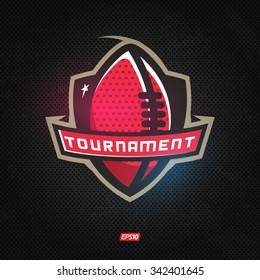 Modern professional logo for american football game events