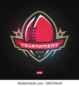 Modern professional logo for american football game events