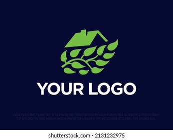 Modern professional logo ark construction in green theme