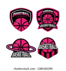 Modern professional logo for basketball game events - Vector