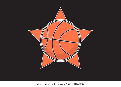 Modern professional logo for basketball game events and Basketball Club