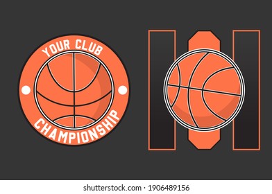 Modern professional logo for basketball game events and Basketball Club