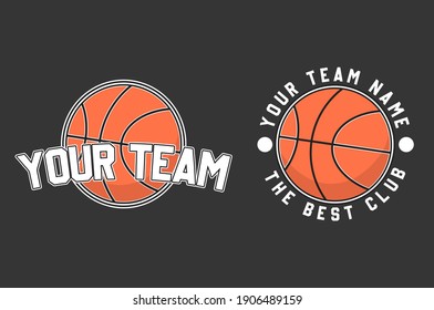 Modern professional logo for basketball game events and Basketball Club