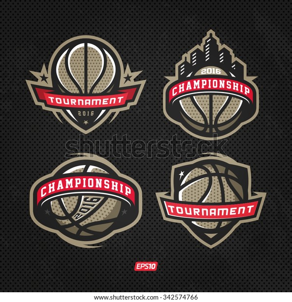 Modern Professional Logo Basketball Game Events Stock Vector (Royalty ...