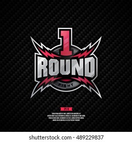 Modern Professional Logo Design For Boxing Tournament. Round One. Fight.