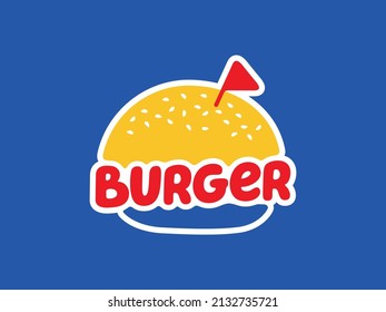 Modern professional logo emblem with the image of a delicious bun 