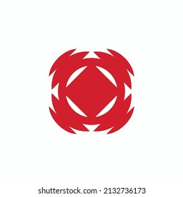Modern professional logo emblem with an image of a core