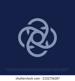 Modern professional logo emblem with an image of a sphere
