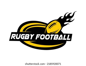 Modern professional logo for a football league, American football logo.