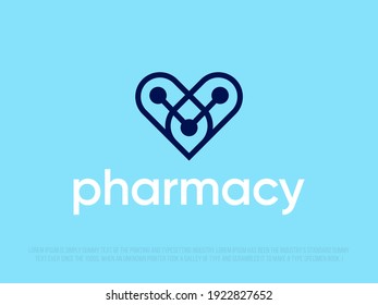 Modernes professionelles Logo mit Herzbild für Apotheke