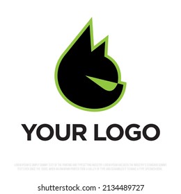 Logo profesional moderno con la imagen de un gato
