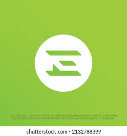 Logo profesional moderno con la letra E. Icono con la letra E