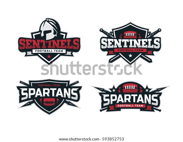 Modern\
professional logo set  for a sport\
team
