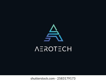 Modern and Professional Logo for a Tech Company. This dynamic 'A' letter logo features a sleek and modern design, making it perfect for any tech-related company seeking a strong visual identity.