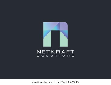 Modern and Professional Logo for a Tech Company. This dynamic 'N' letter logo features a sleek and modern design, making it perfect for any tech-related company seeking a strong visual identity.