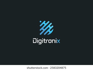 Modern and Professional Logo for a Tech Company. This dynamic logo features a sleek and modern design, making it perfect for any tech-related company seeking a strong visual identity.