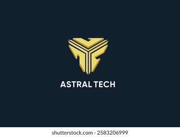 Modern and Professional Logo for a Tech Company. This dynamic logo features a sleek and modern design, making it perfect for any tech-related company seeking a strong visual identity.