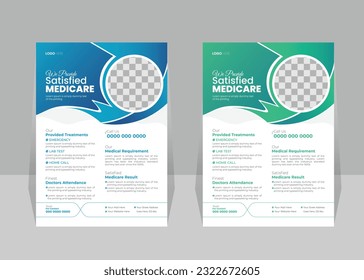 Modern Professional Medical Flyer Design with Two Color Scheme