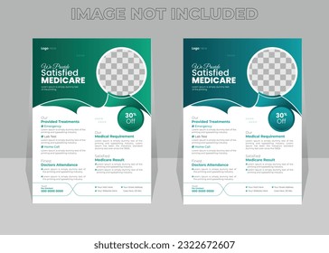 Modern Professional Medical Flyer Design with Two Color Scheme