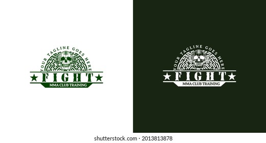 Modern professional mixed martial arts template logo design