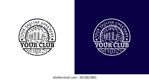 Modern professional mixed martial arts template logo design